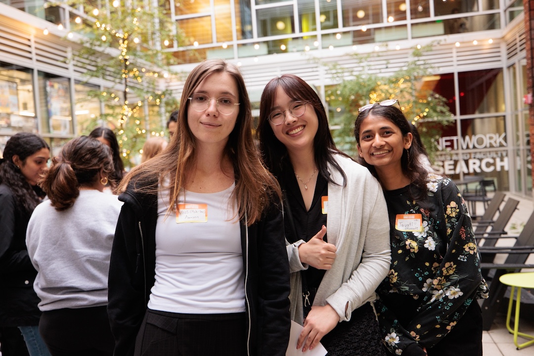 three rtc women smiling at the camera