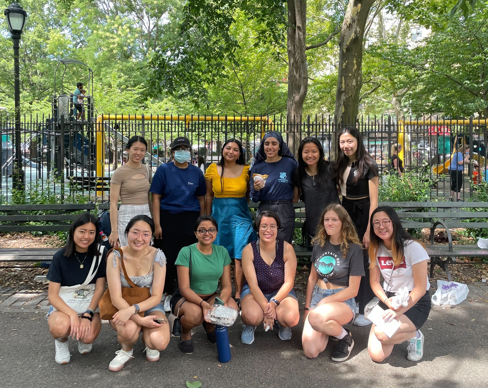 A group of early career women at the park at an RTC event