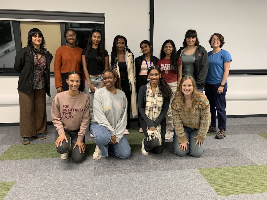 RTC members smiling at a freshers fair event
