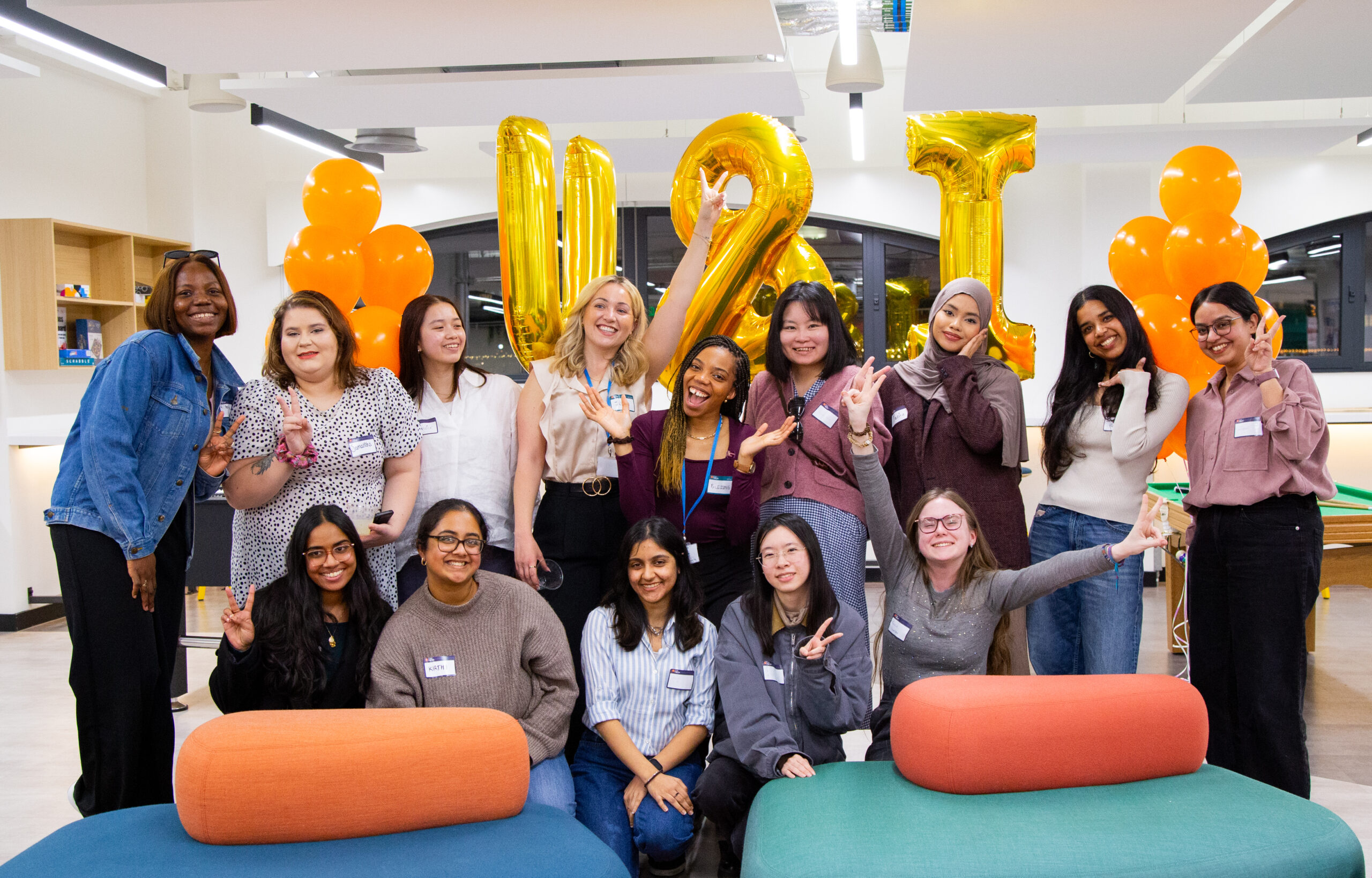 Group of RTC UK women smiling at an event