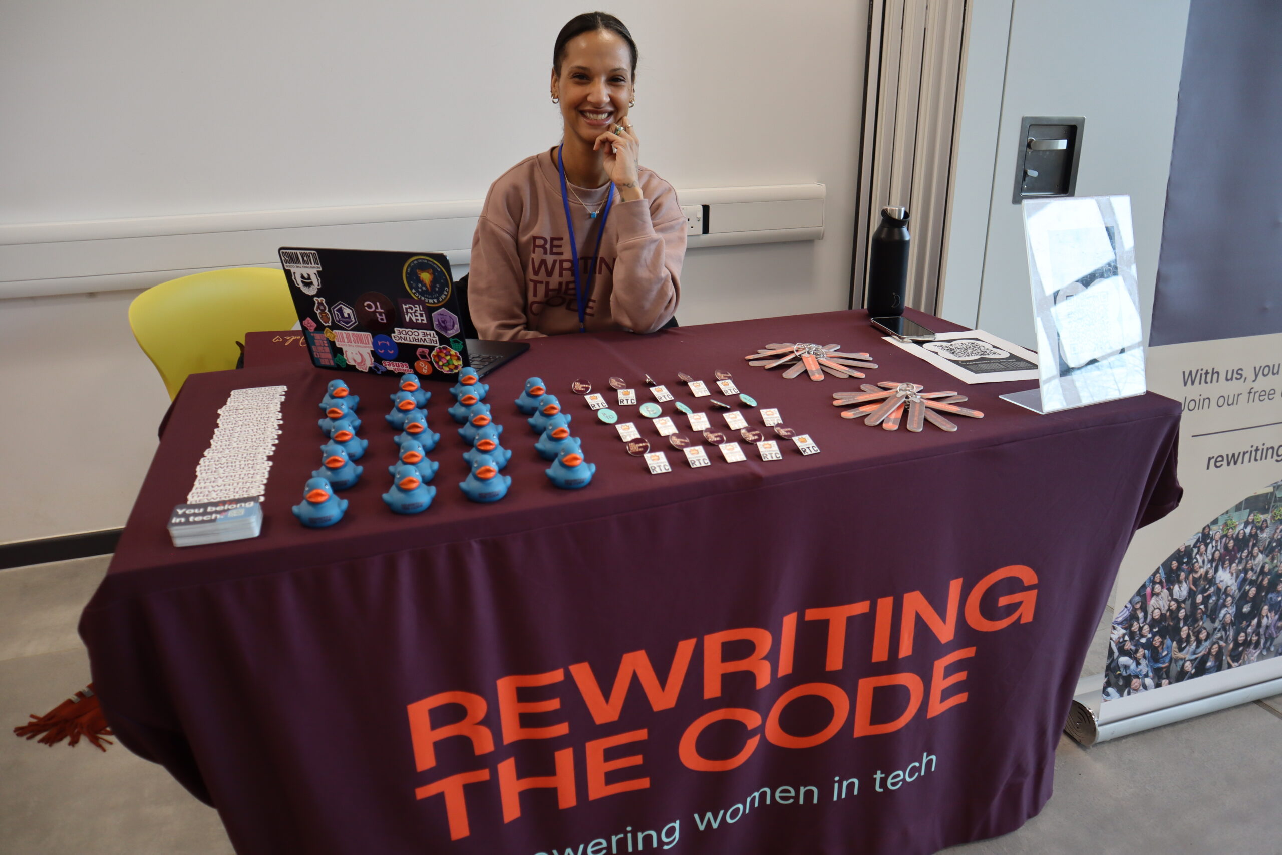 Jade W at an RTC table at a conference