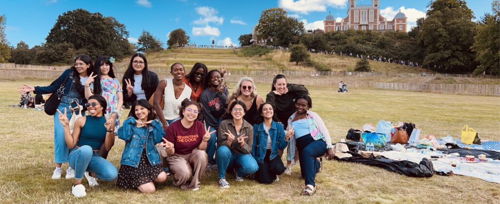 RTC members smiling together at an event outside