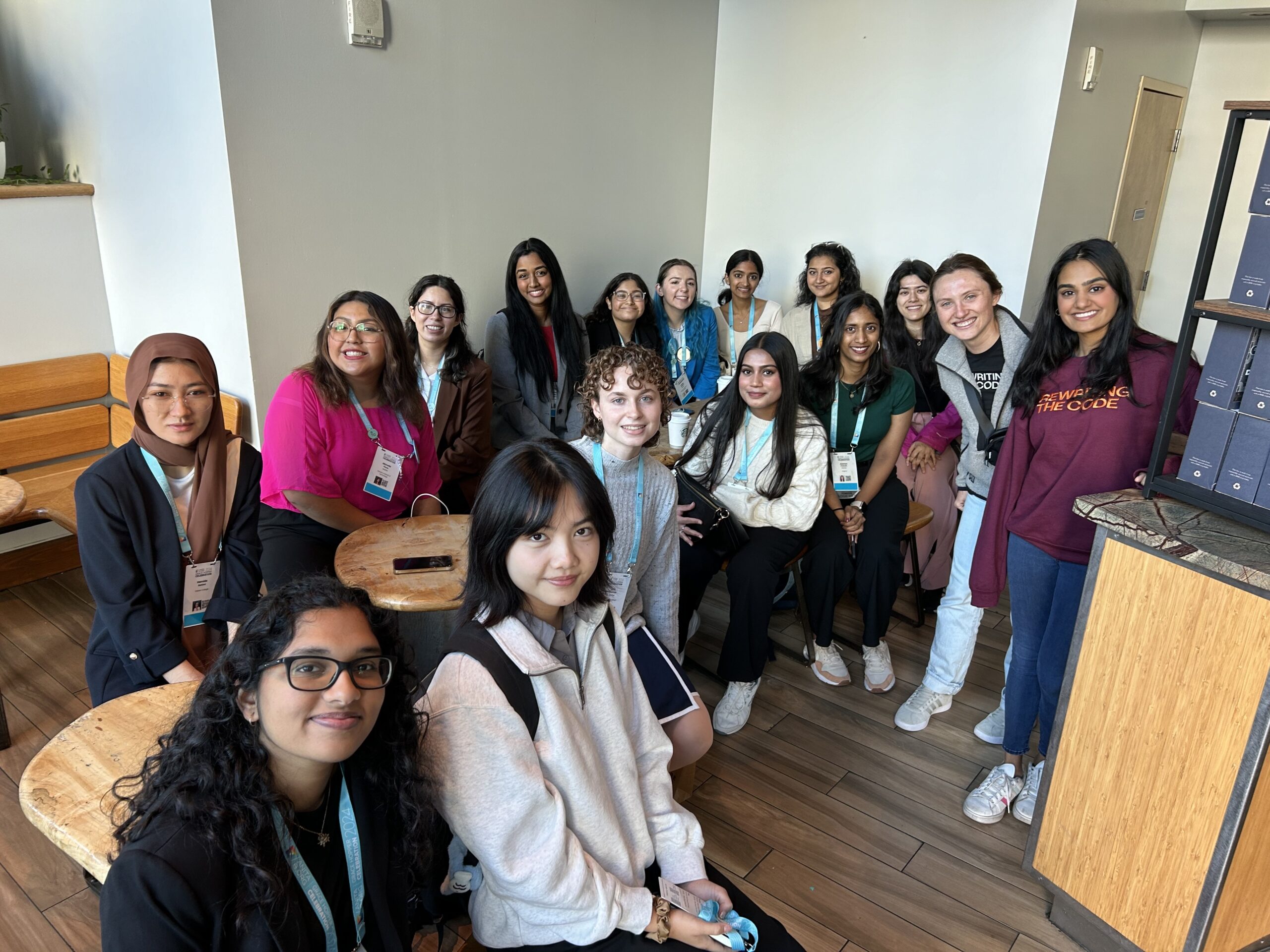 Group of RTC members at a coffee shop